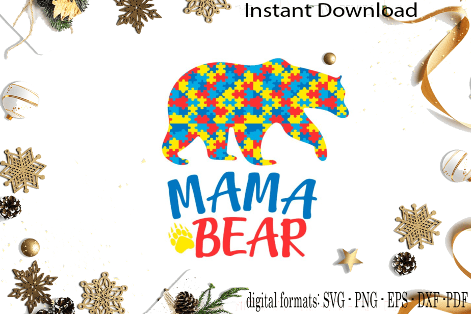 Autism Awareness Svg One Lucky Mama svg Puzzle Autism mama Png