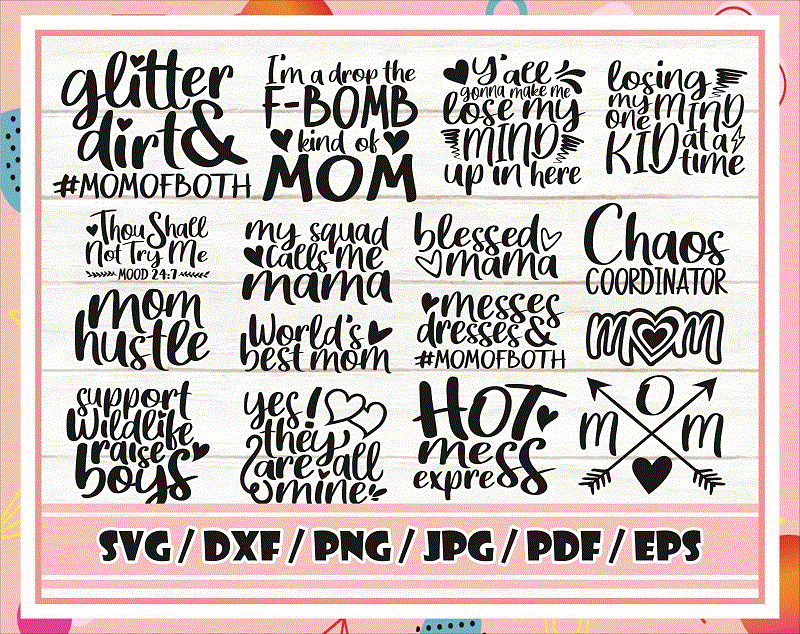 World's Greatest Mom SVG File and printable clipart to make Mother's Day  gifts