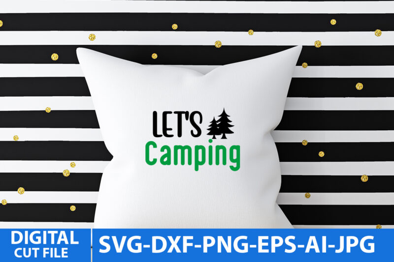 Let’s Camping T Shirt Design