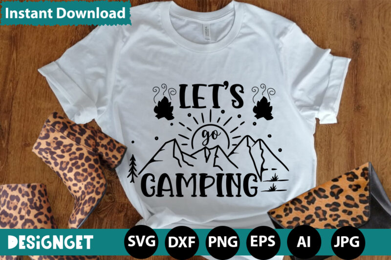 Let’s Go Camping svg vector for t-shirt