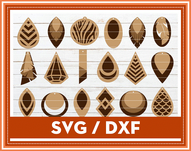 500 HUGE Earring SVG Bundle, Commercial Use, Different Earring Designs, Cuttable Leather Wood Acrylic, SVG Cut Files, Instant download, 690958284