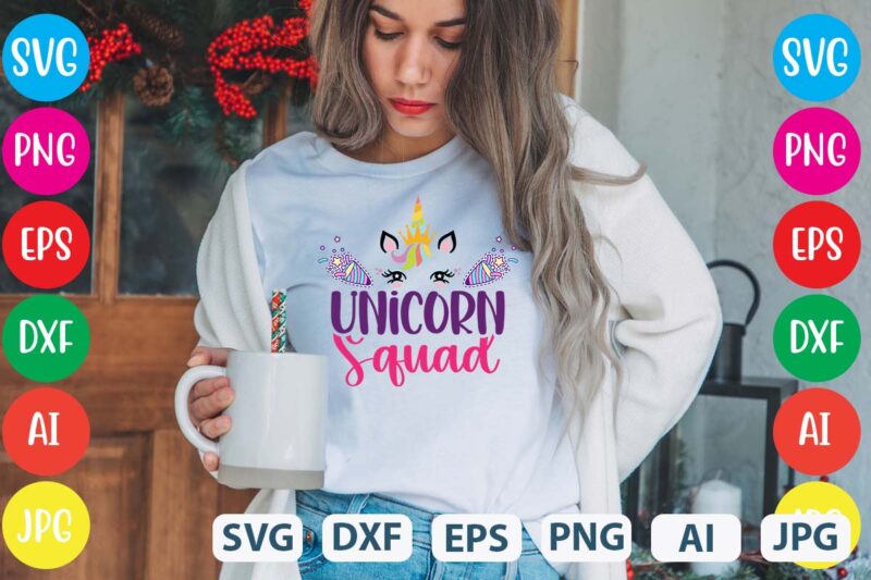 Unicorn Squad svg vector for t-shirt