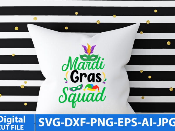 Mardi gras squad t shirt design