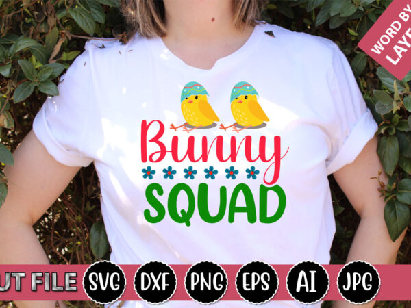 Bunny squad svg vector for t-shirt