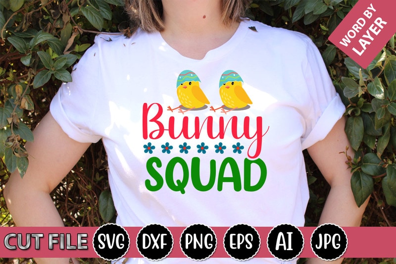 Bunny Squad SVG Vector for t-shirt - Buy t-shirt designs
