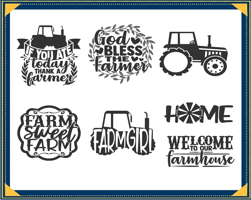 Farm Life SVG Bundle | Farmhouse SVG Cut Files | commercial use | instant download | printable vector clip art | Farming Saying And Quotes 712880257