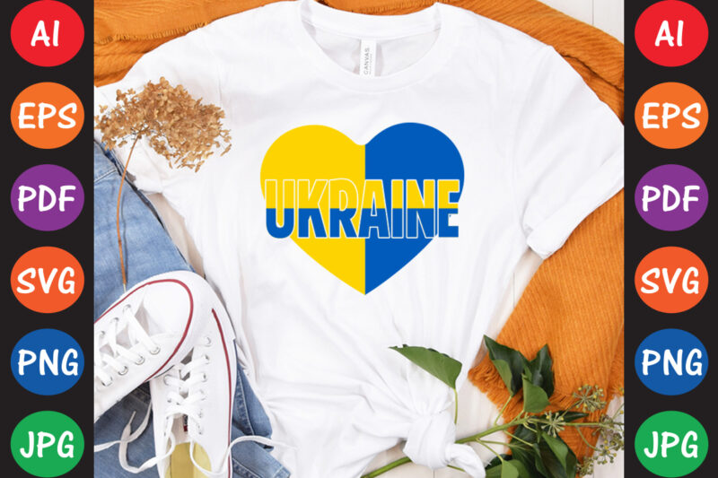 Ukraine T-shirt And SVG Design