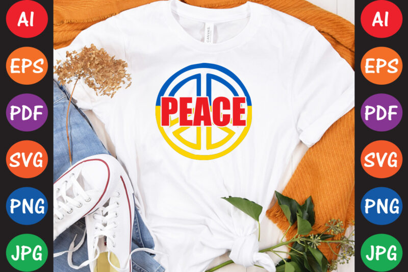 Peace Ukraine T-shirt And SVG Design