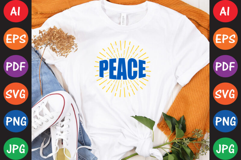 Peace Ukraine T-shirt And SVG Design