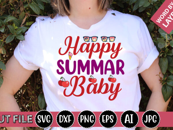 Happy summar baby svg vector for t-shirt