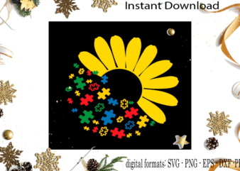 Autism Awareness Gift Idea SVG Sublimation Files