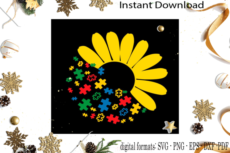 Autism Awareness Gift Idea SVG Sublimation Files