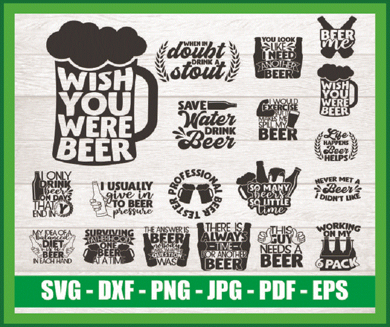 Grooms Brew Crew Beer SVG, Beer SVG Cut File - WildSvg