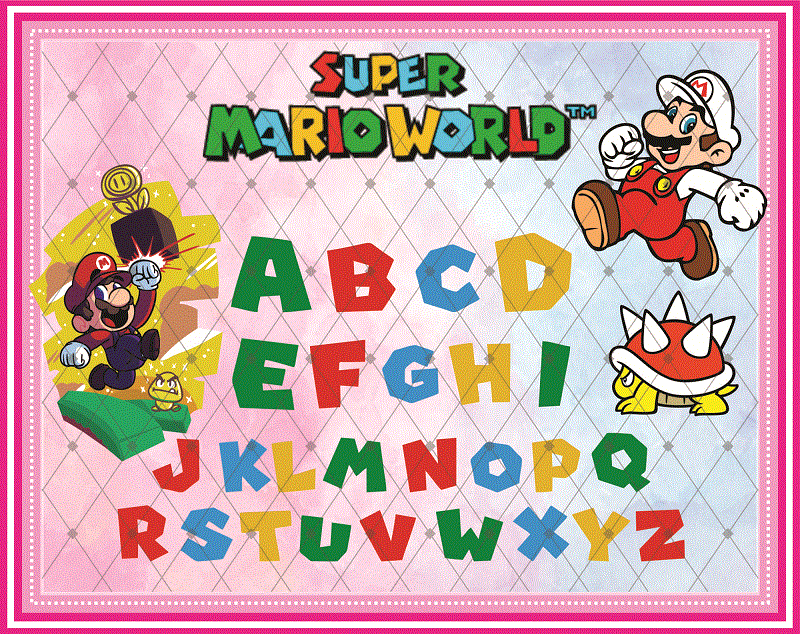 120+ Super Mario SVG PNG DXF Bundle, Super Mario Svg, Super Mario Alphabet, Peach Princess, Koopa Troopa, Goomba Svg, Super Mario World Svg 926322408