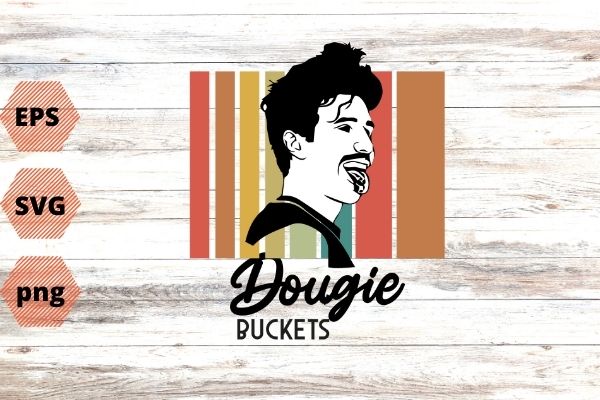 Vintage Dougie Buckets Basketball Player T-shirt design svg vector