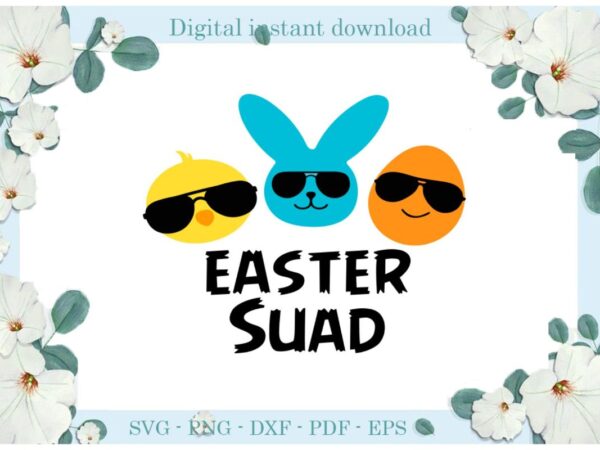 Happy easter day easter suad diy crafts bunny svg files for cricut, easter sunday silhouette easter basket sublimation files, cameo htv print graphic t shirt