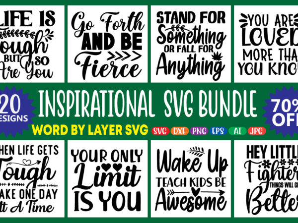 Inspirational svg bundle t shirt design for sale