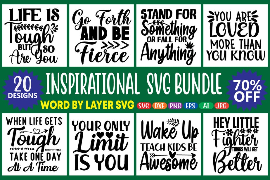 Inspirational svg bundle - Buy t-shirt designs