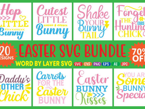 Easter svg bundle t-shirt design