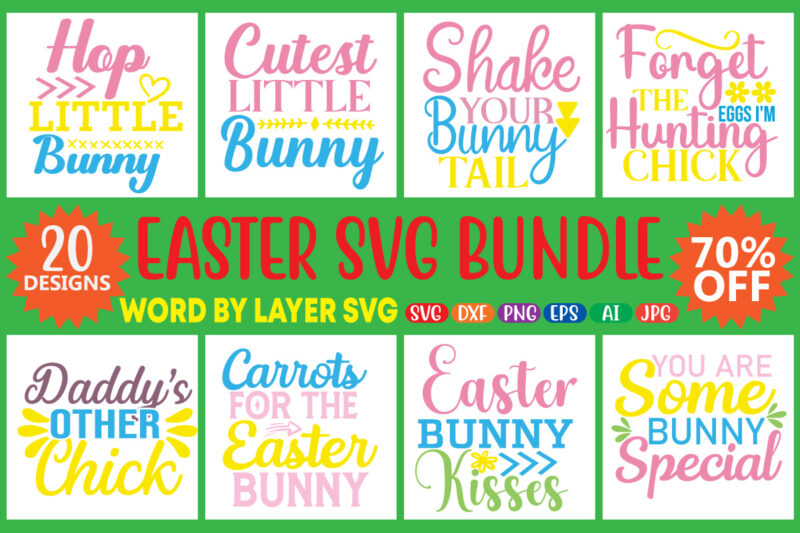 Easter Svg Bundle T-Shirt Design