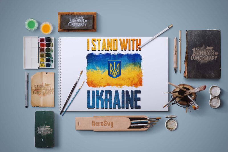 I Stand With Ukraine Tshirt Design