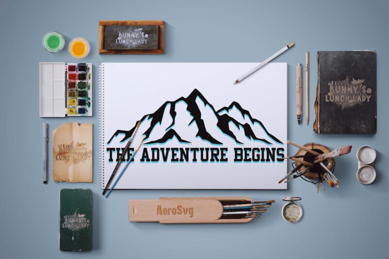 The Adventure Begins Tshirt Design