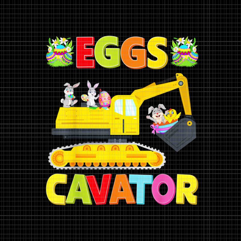 Easter Eggs Cavator Png, Easter Bunny Png, Easter Day Png, Bunny Png