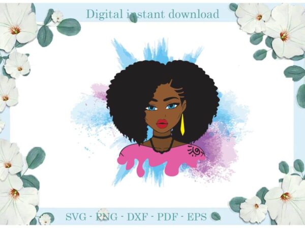 Black girl magic design color pattern diy crafts svg files for cricut, silhouette subliamtion files, cameo htv print