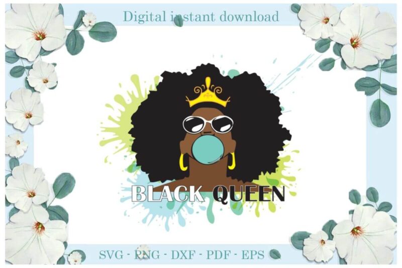 Black Queen Waering Crown Gift Ideas Diy Crafts Svg Files For Cricut, Silhouette Sublimation Files, Cameo Htv Print