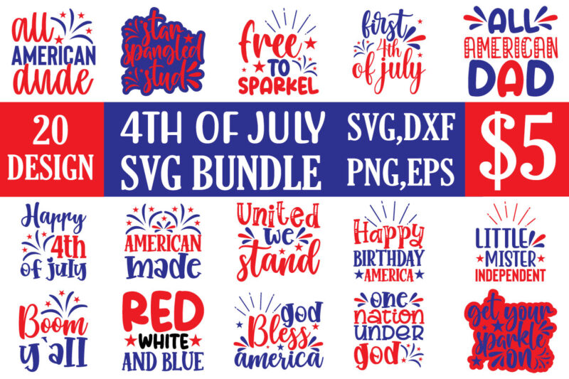 4th of july svg bundle