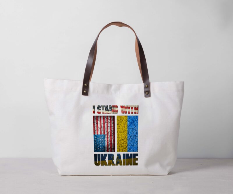 American Ukraine Flag Tshirt Design