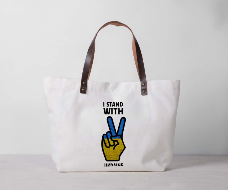 I Stand With Ukraine Hand Tshirt Design