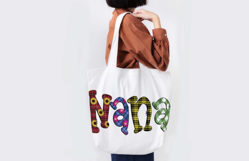 Nana Flower Pattern Tshirt Design