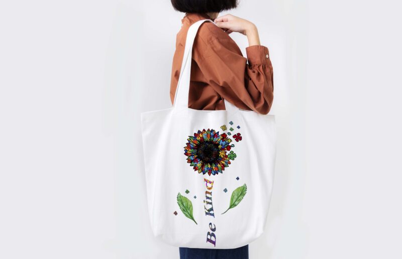Be Kind Sunflower Autism Tshirt Design - Buy t-shirt designs