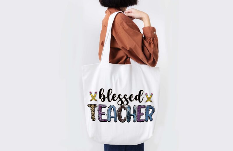 Leopard Blessed Teacher Tshirt Design