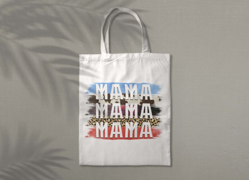 Leopard Mama Mama Tshirt Design