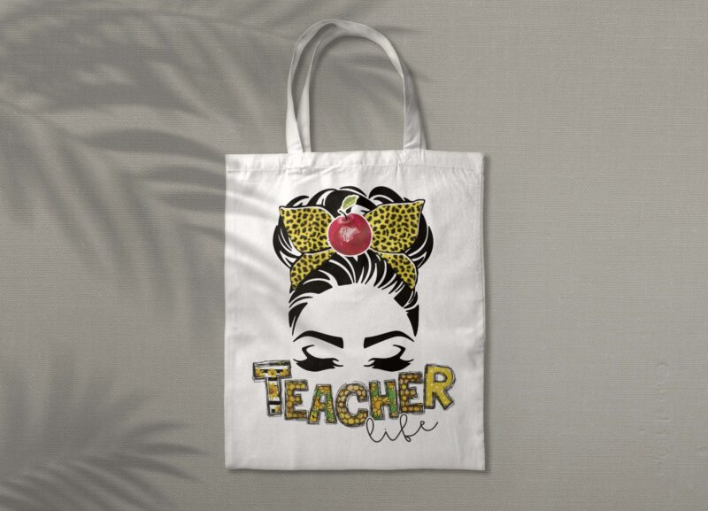 Teacher Life Apple Headband Tshirt Design