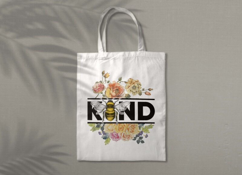 Bee Kind Vintage Tshirt Design