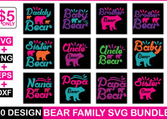 Bear Family SVG Bundle