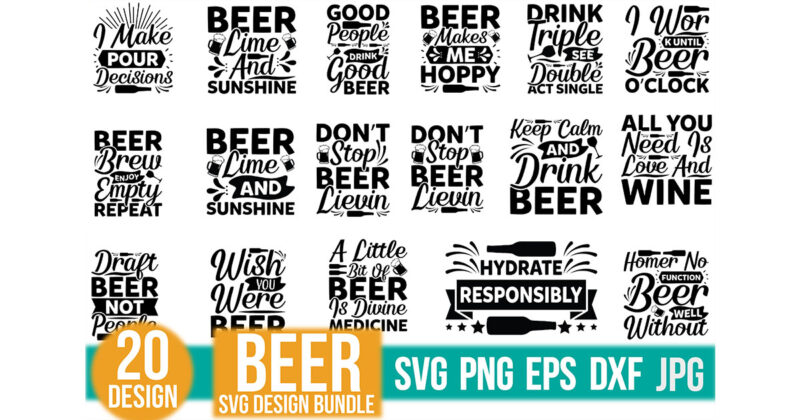 Beer SVG Design Bundle