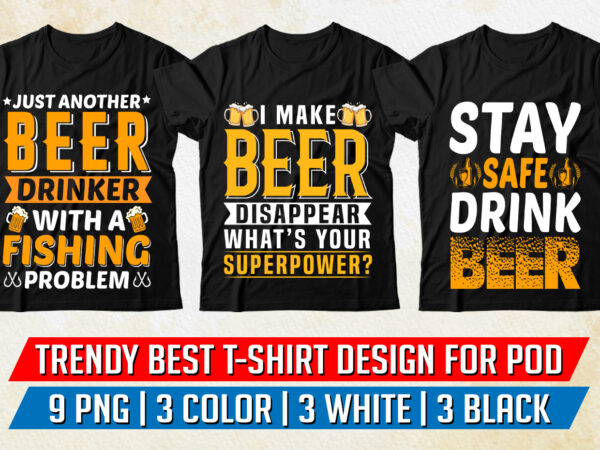 Beer T-Shirt Design PNG EPS - Buy t-shirt designs