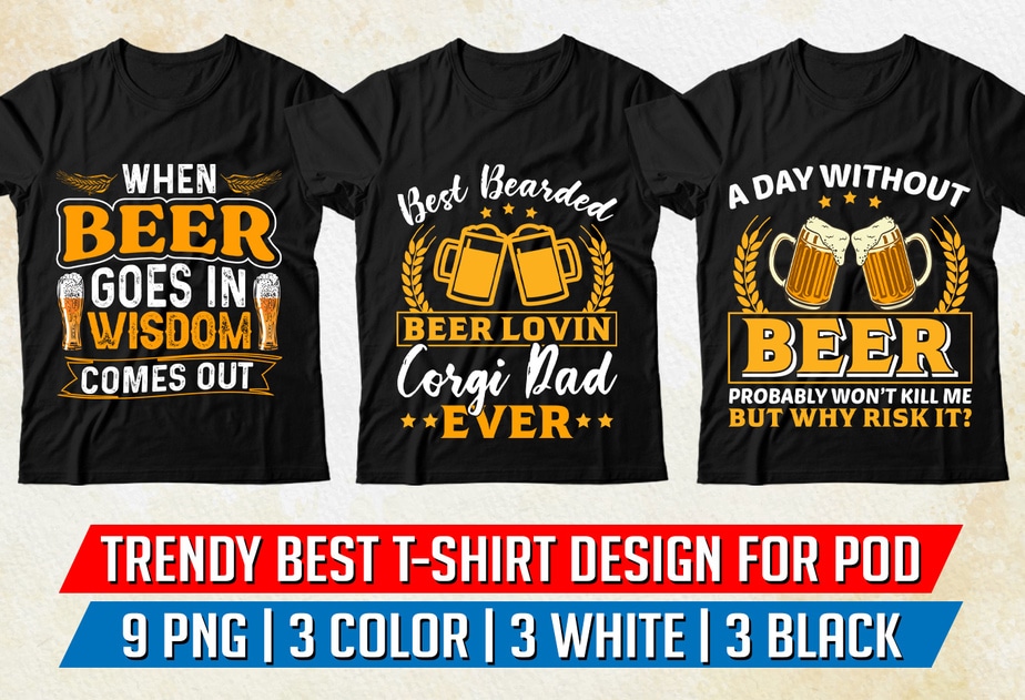Beer T-Shirt Design - Buy t-shirt designs