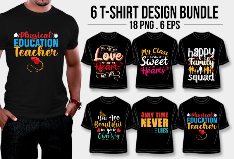 Typography T-Shirt Design Bundle - Buy t-shirt designs