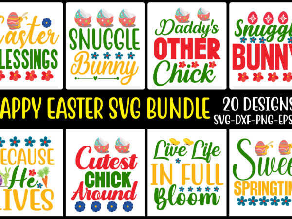 Happy easter svg bundle vol.6 graphic t shirt