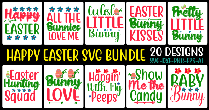 Happy Easter svg bundle vol.7