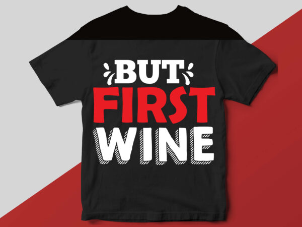 Wine t shirt design template