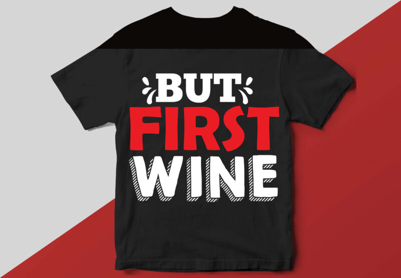 Wine T shirt Design Template