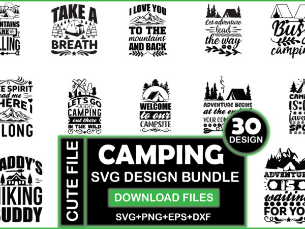 Camping svg design bundle