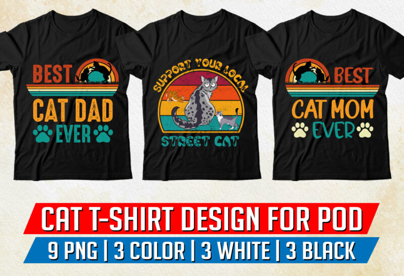 Cat Lover T-Shirt Design