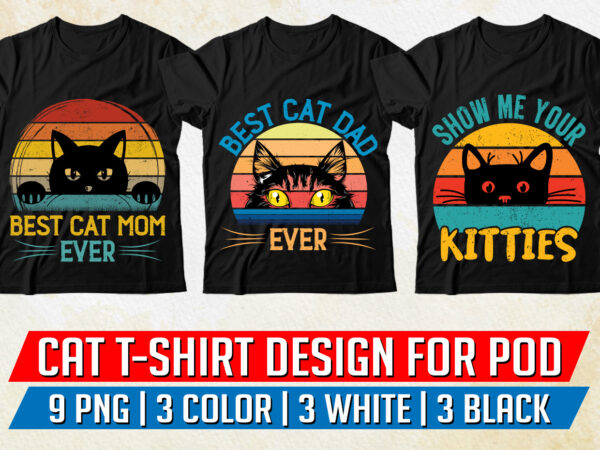 Cat Lover T-Shirt Design PNG EPS - Buy t-shirt designs